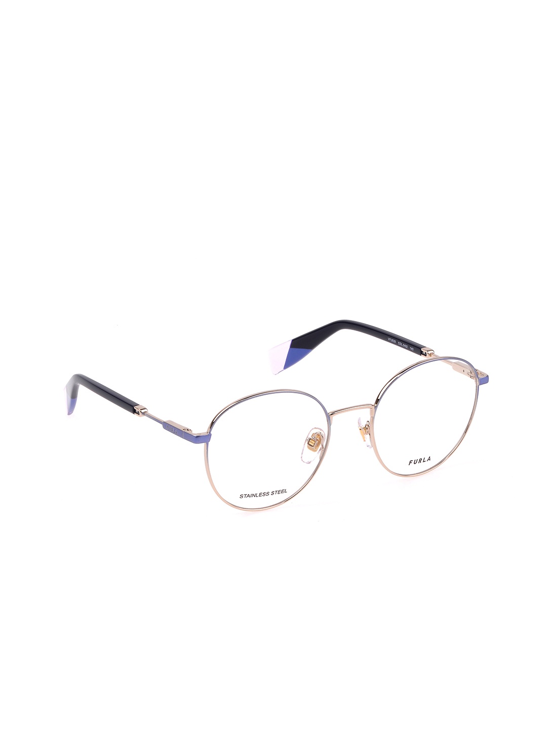 

Furla Unisex Full Rim Round Frame, Blue