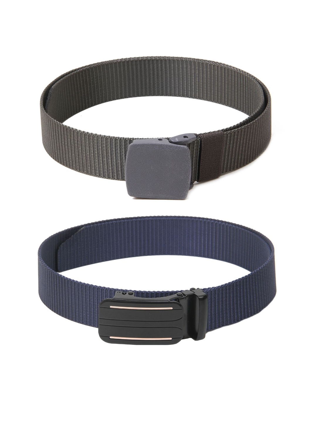 

Calvadoss Girls Set of 2 Textured Belt, Grey