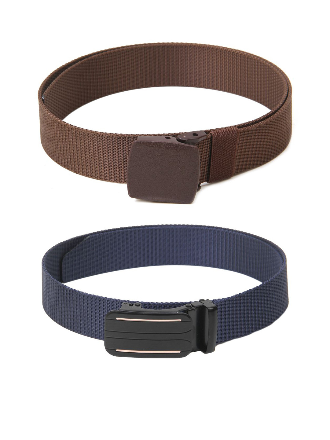

Calvadoss Girls Set Of 2 Textured Canvas Belt, Brown