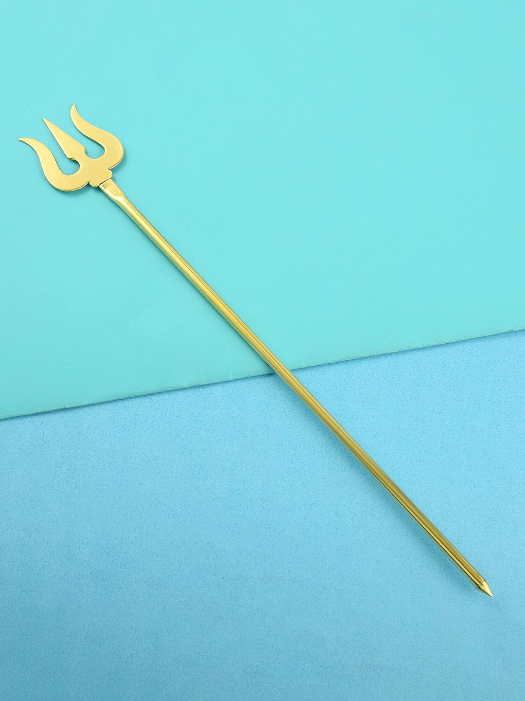 

MEMOIR Gold Toned Brass Pooja Metalware