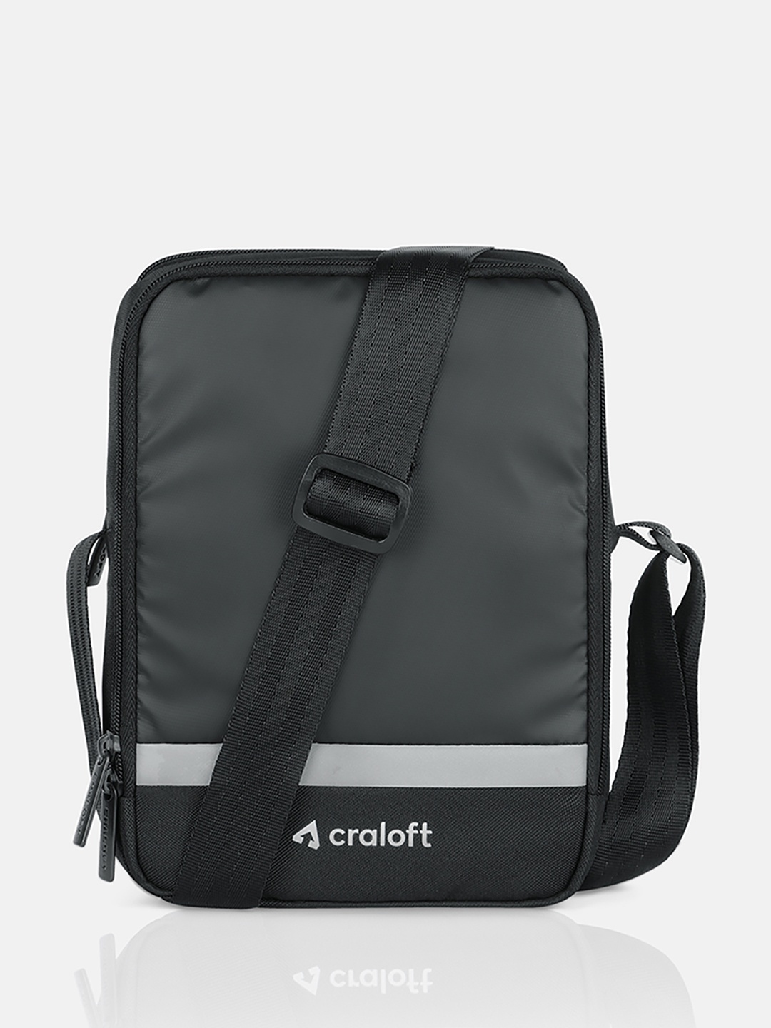 

Craloft Unisex Polyester Messenger Bag, Black