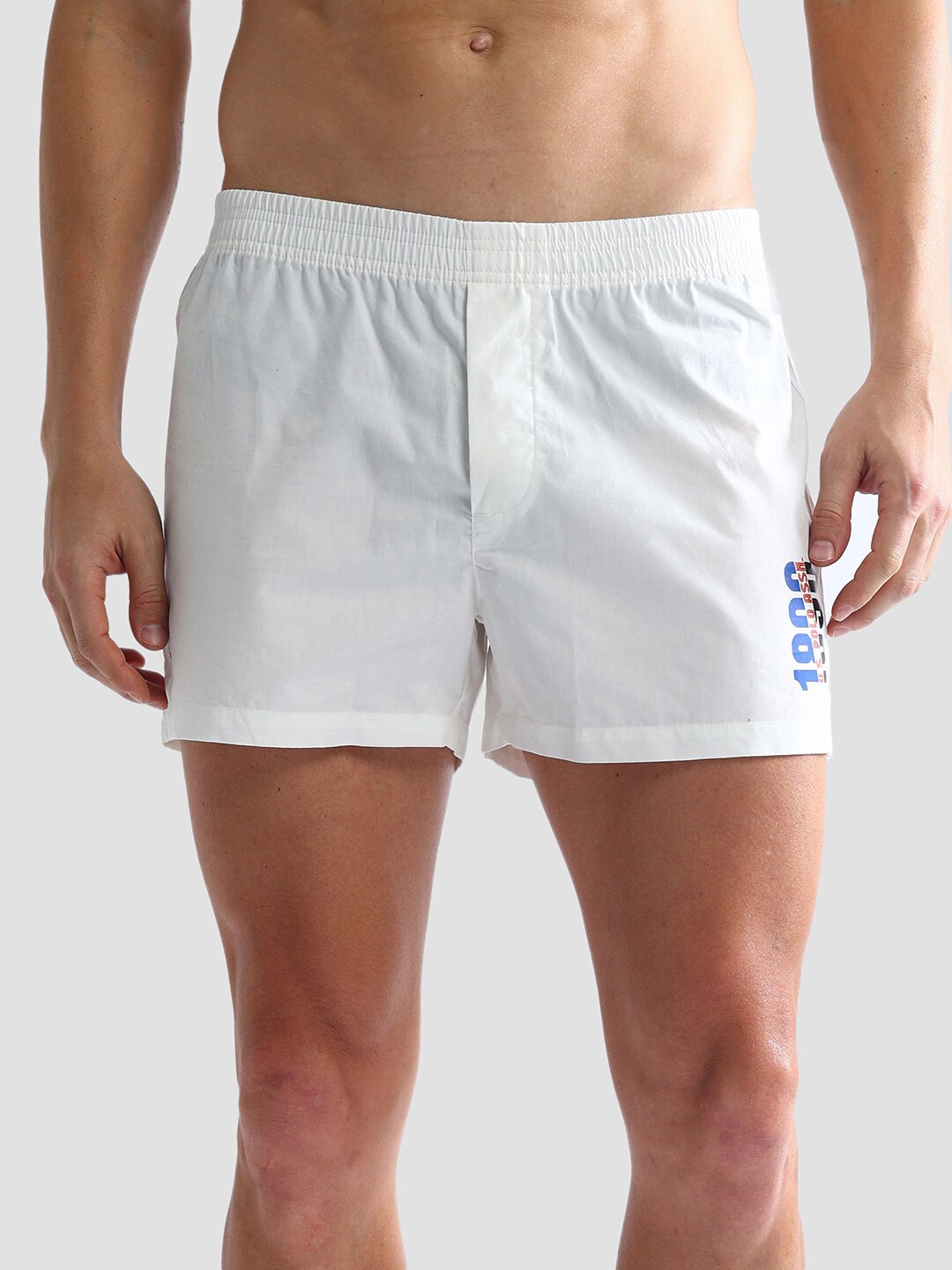 

U.S. Polo Assn. Mid Rise Pure Cotton Boxers OEX03-A01-PL, White