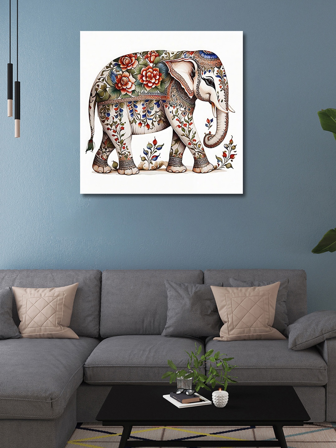 

OLIVE TREE White & Red Canvas Birds and Animals Painting Wall Art
