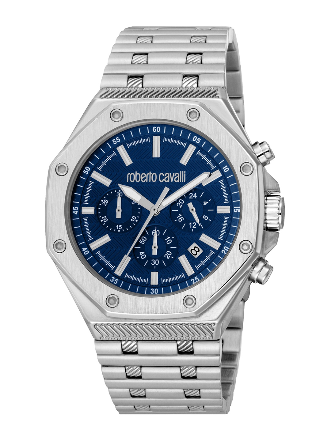 

Roberto Cavalli Forte Men Stainless Steel Analogue Watch RC5G047M0065, Silver