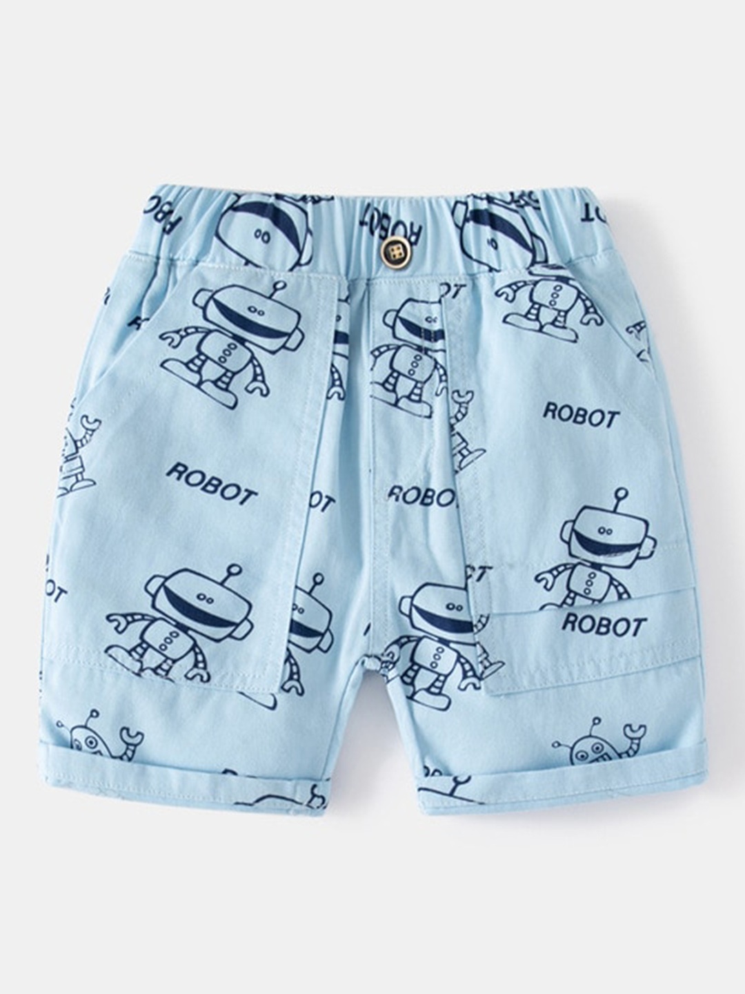 

StyleCast Boys Mid-Rise Conversational Printed Shorts, Blue