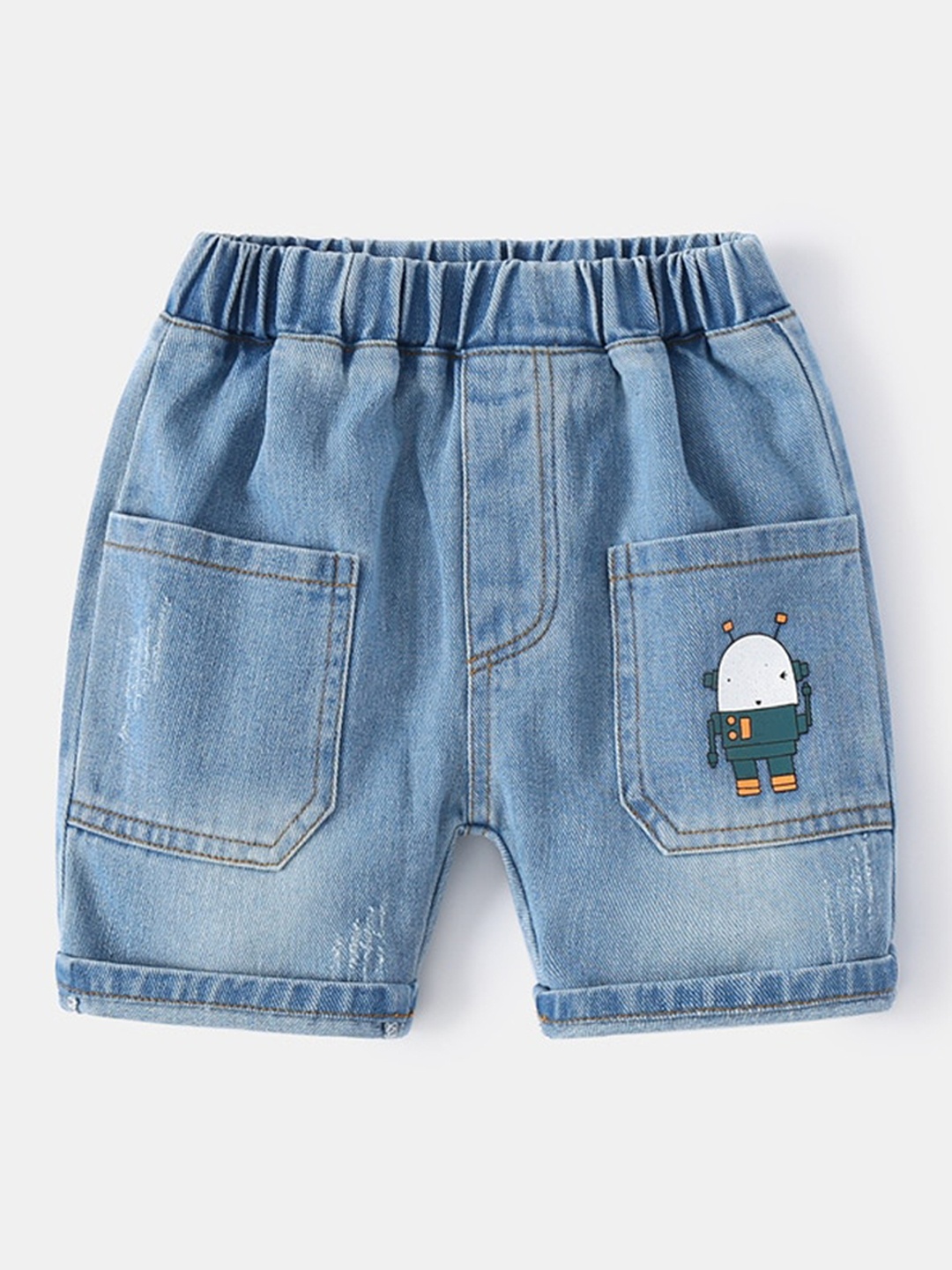 

StyleCast Boys Washed Denim Shorts Technology, Blue