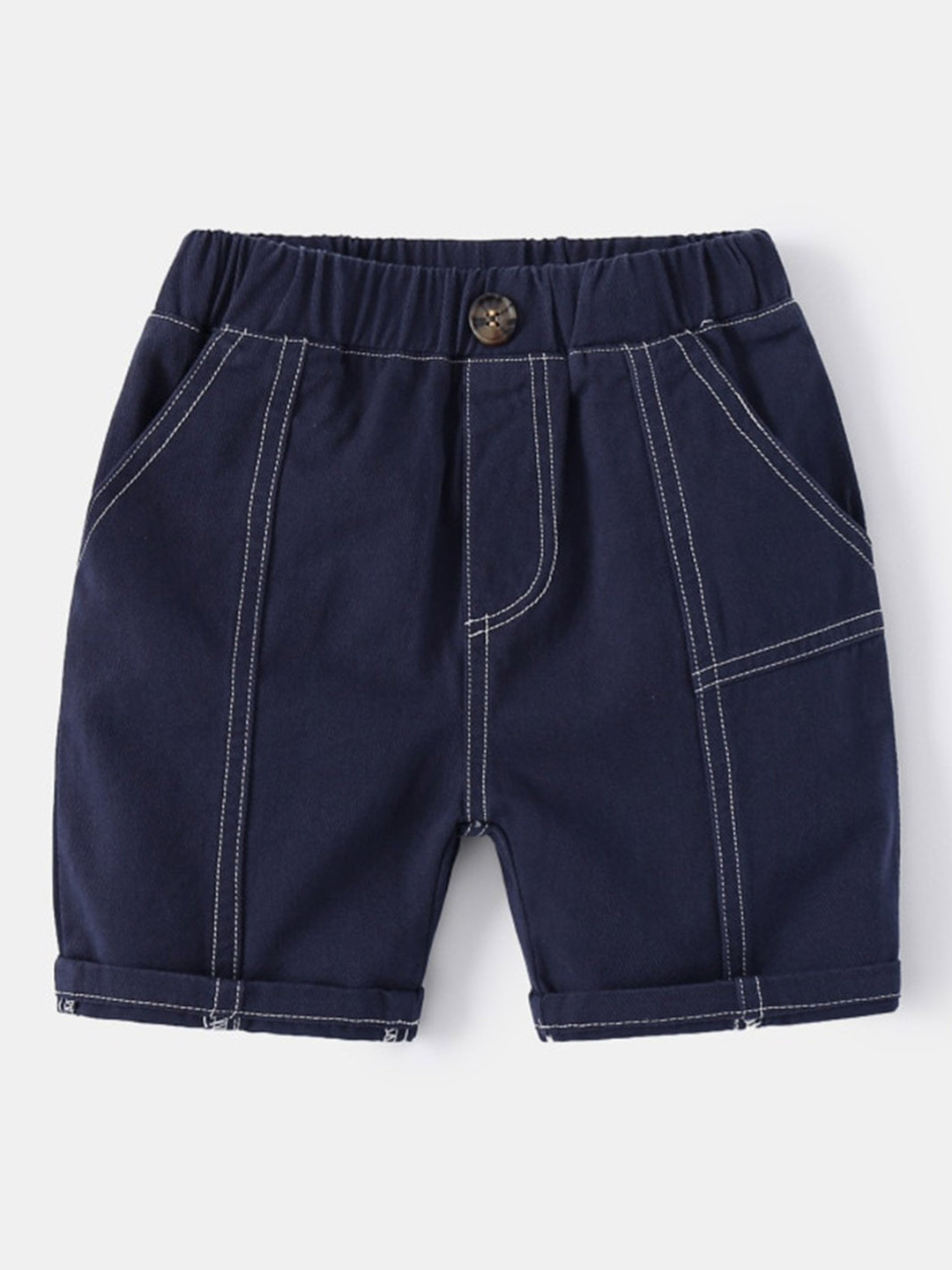 

StyleCast Boys Navy Blue Mid-Rise Regular Shorts