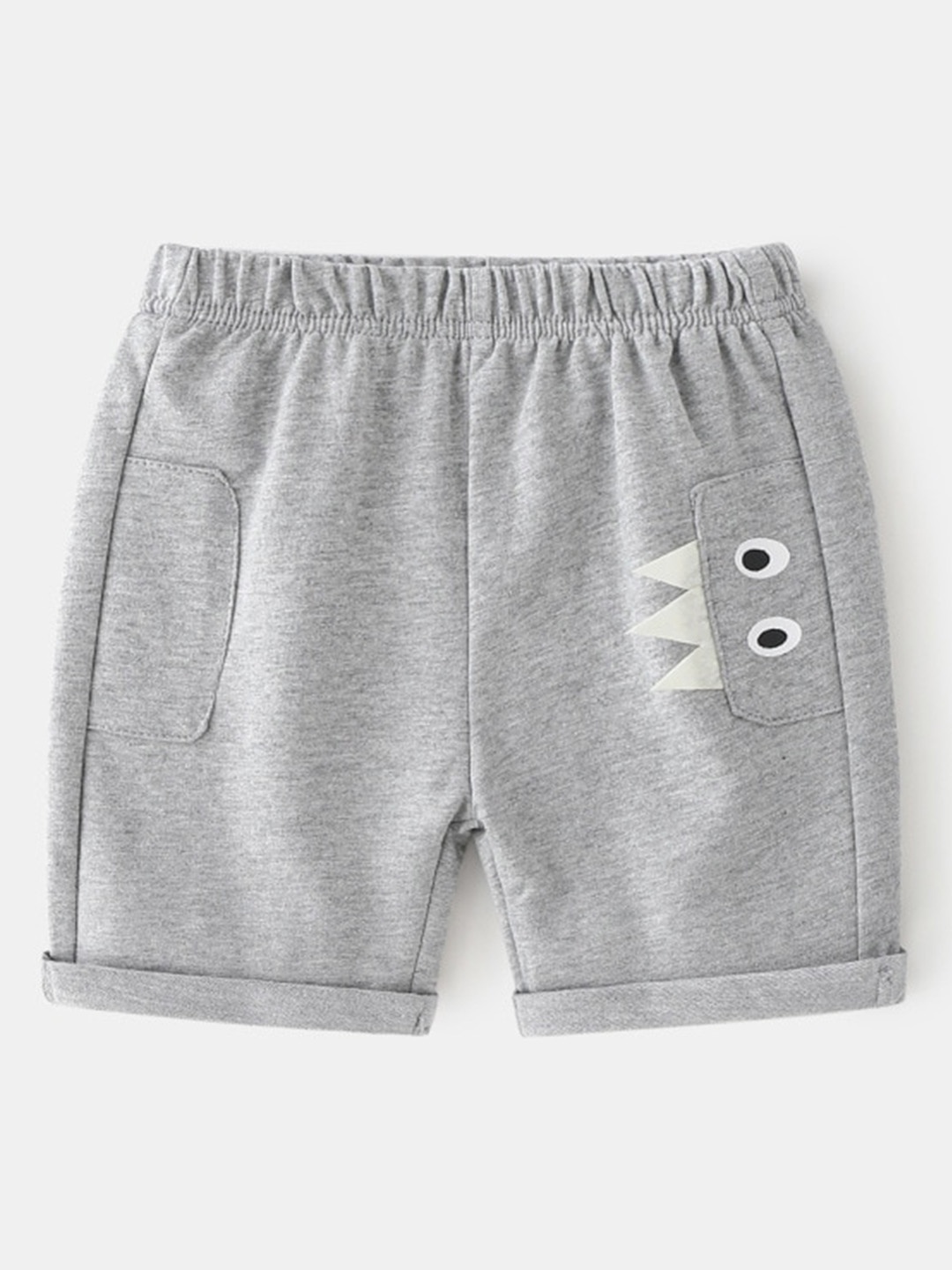 

StyleCast Boys Grey Mid-Rise Regular Fit Cotton Shorts