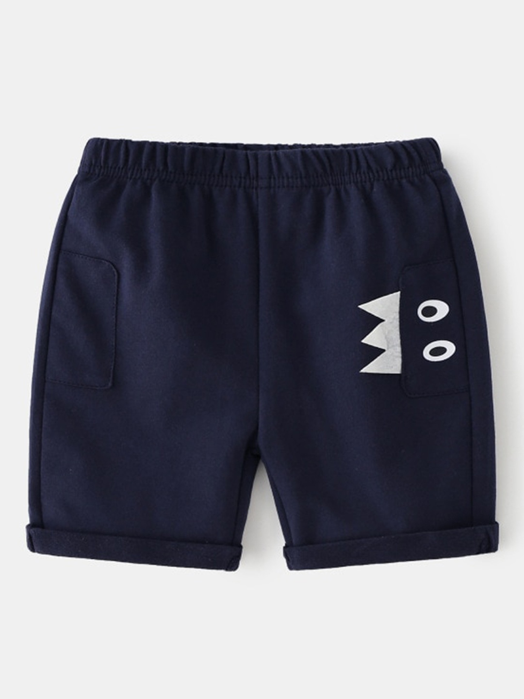 

StyleCast Boys Navy Blue Mid-Rise Regular Fit Cotton Shorts