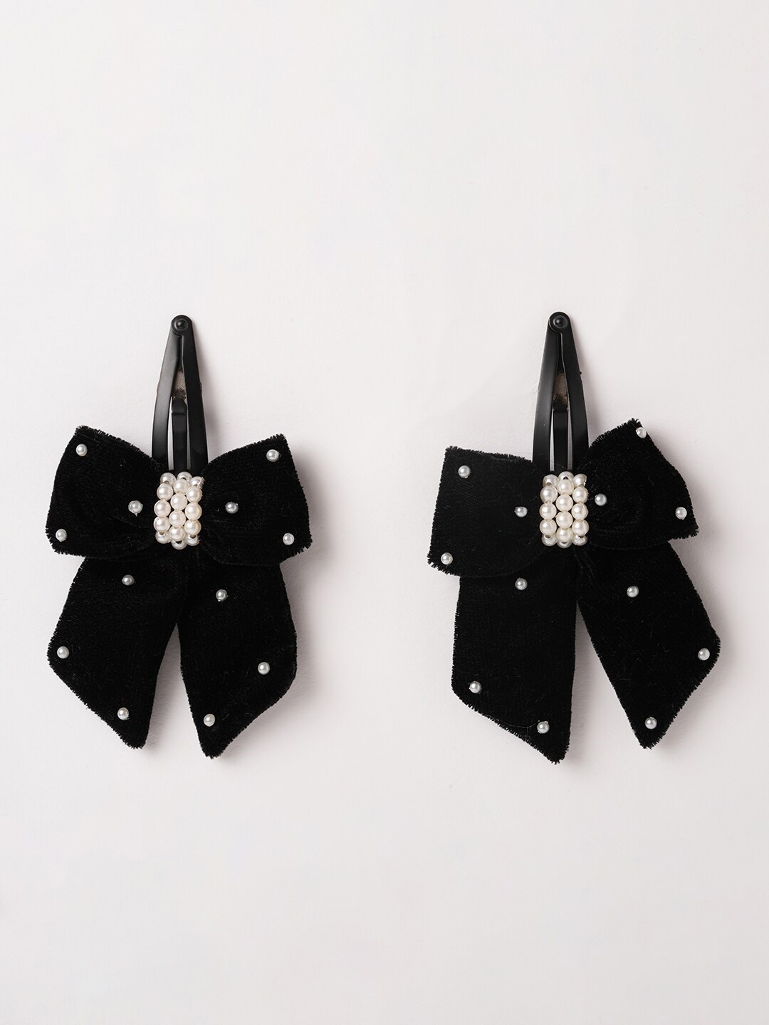 

RIBBON CANDY Girls Embellished Tic Tac Hair Clip, Black