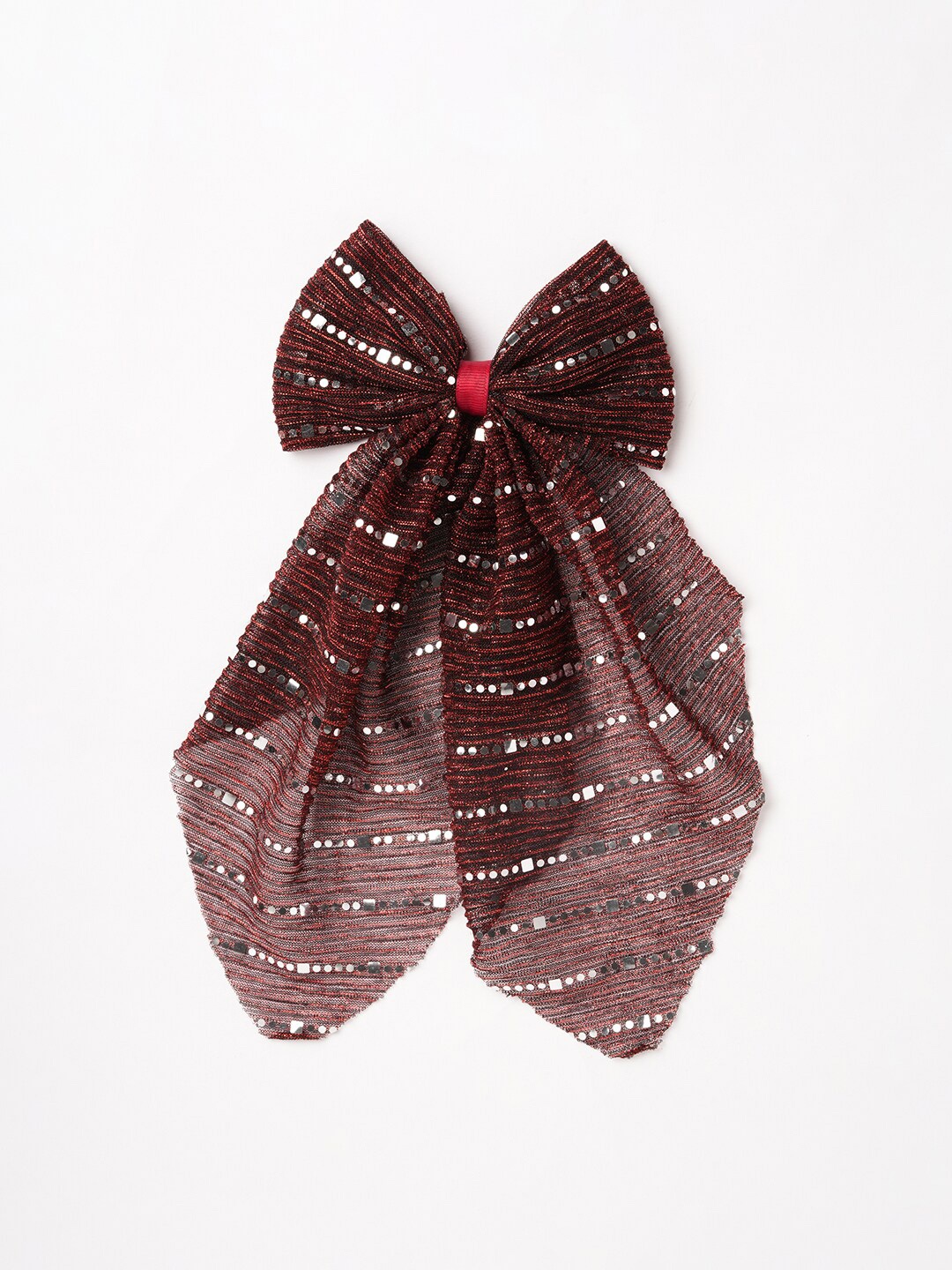 

RIBBON CANDY Girls Embellished Alligator Hair Clip, Maroon