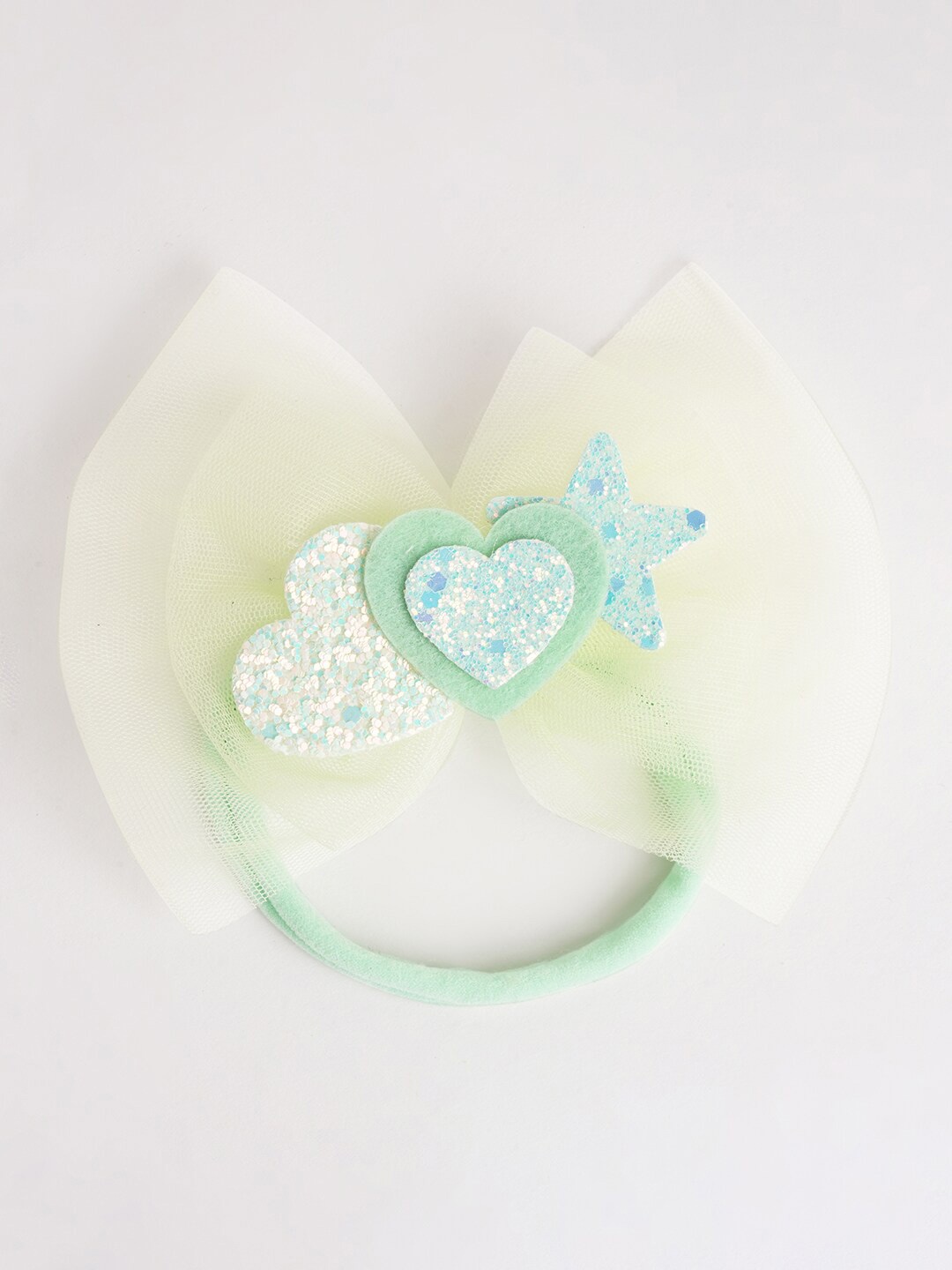 

RIBBON CANDY Girls Bow Detail Ponytail Holders, Sea green