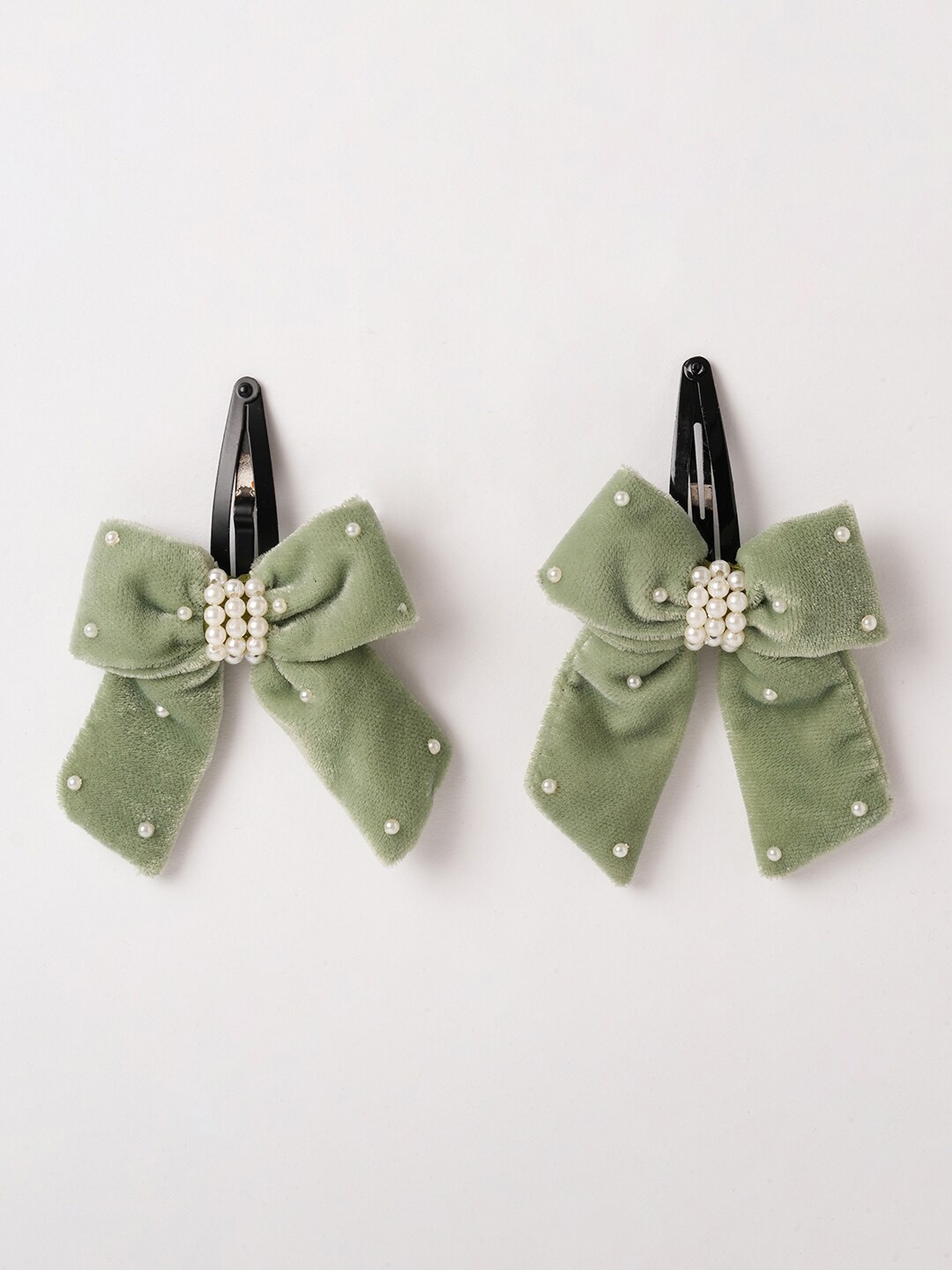 

RIBBON CANDY Girls Tic Tac Hair Clip, Olive