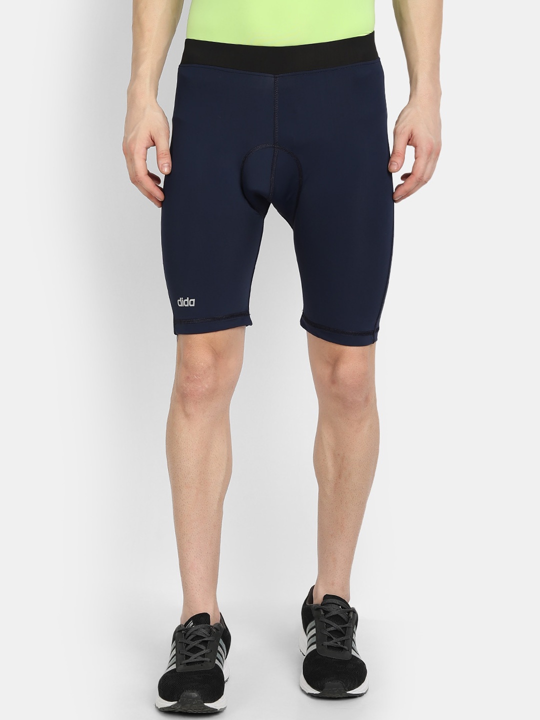 

DIDA Men Mid-Rise Dri-FIT Cycling Sports Shorts, Navy blue