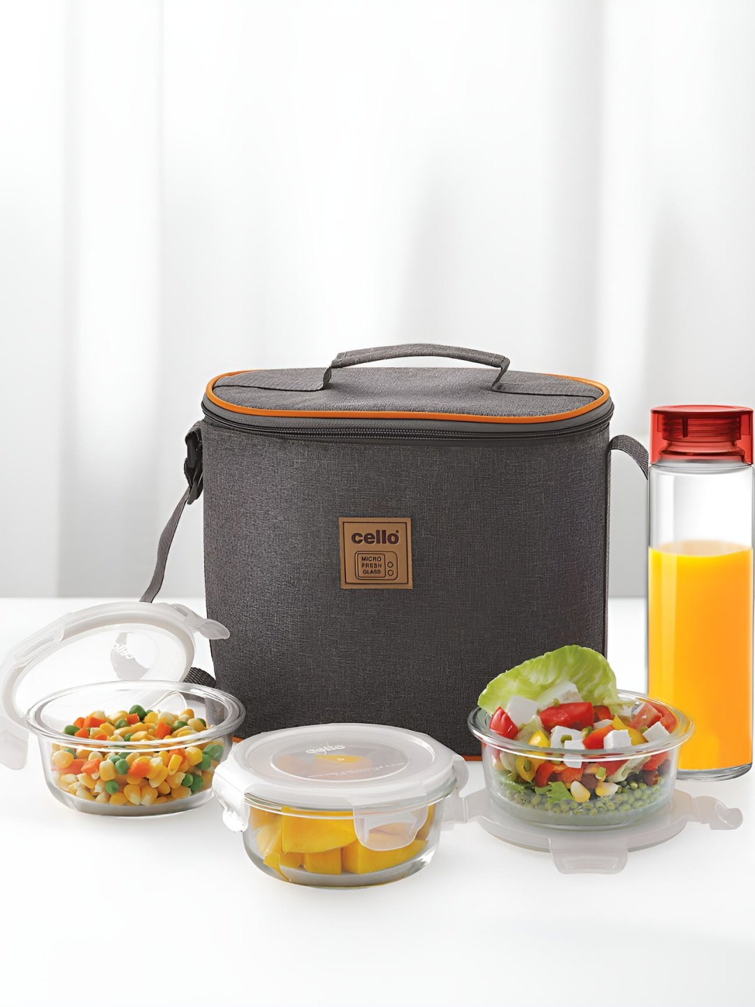 

Cello Royale Transparent 4 Pcs Glass Lunch Boxes 500ml