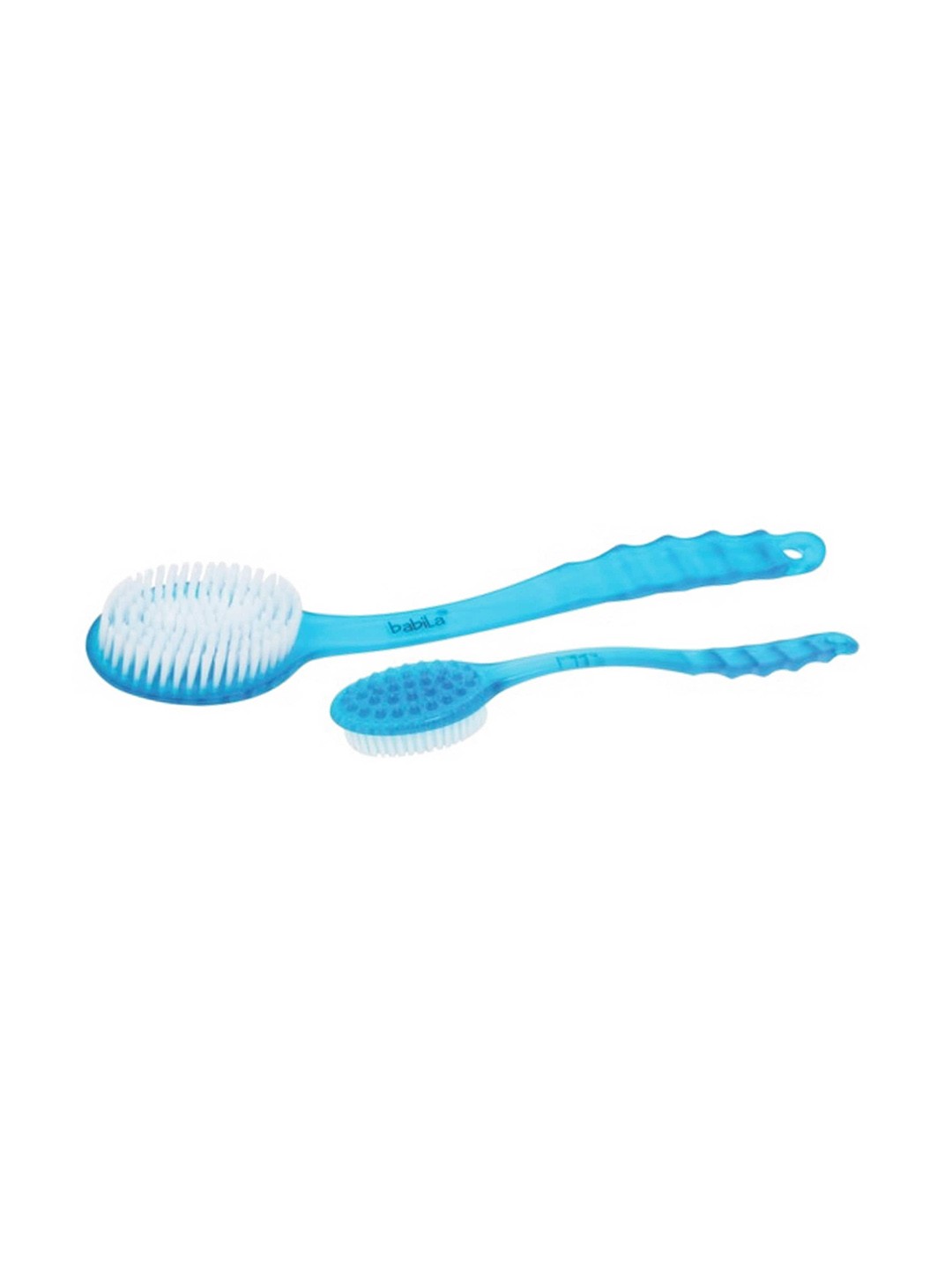 

babila Ultra Soft Bristle Bath Brush With Massager, Blue