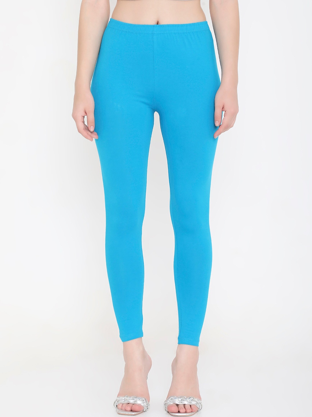 

Feelings Cotton Ankle Length Leggings, Blue