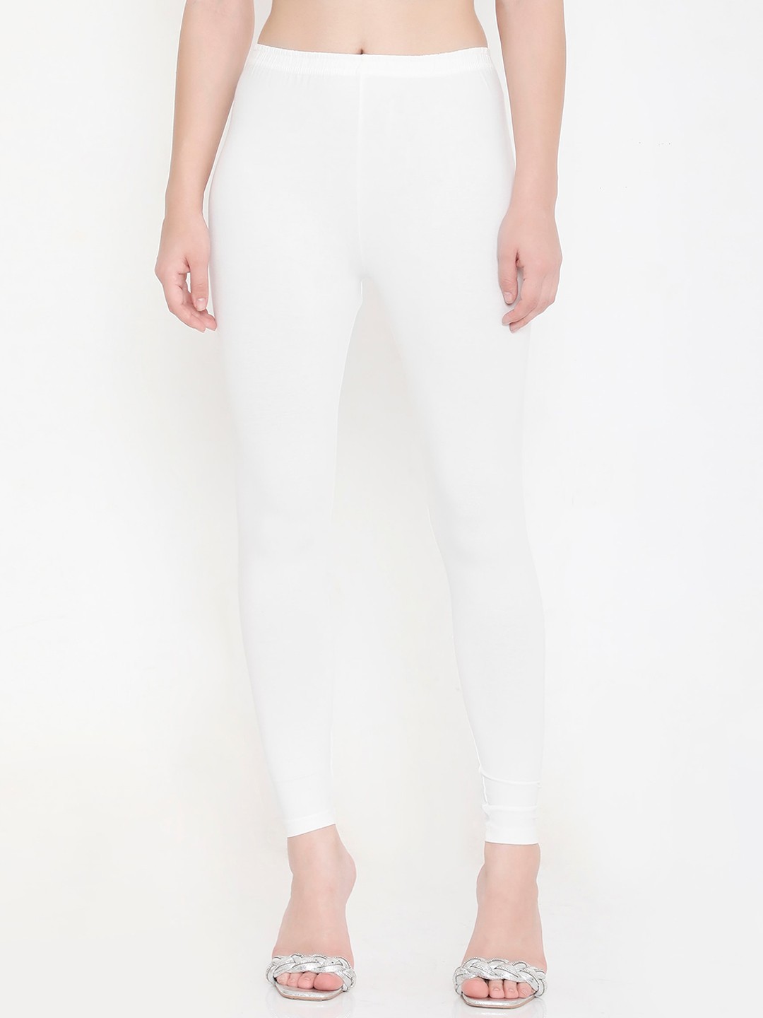 

Feelings Cotton Churidar Length Leggings, White