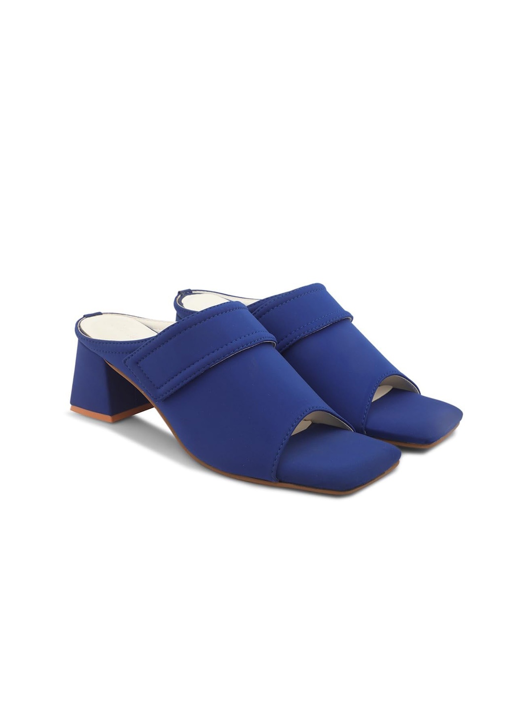 

Elevato Basics Women Open Toe Block Heels Sandals, Blue