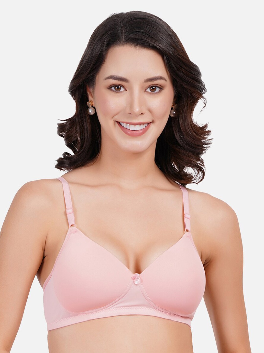 

FIMS Full Coverage Lightly Padded Everyday Bra - All Day Comfort, Beige