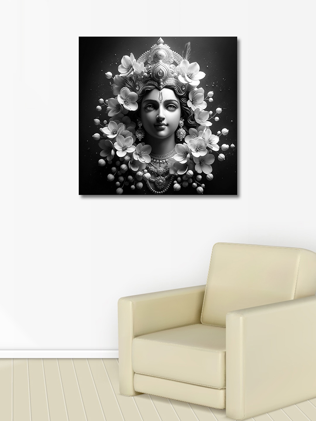 

OLIVE TREE Black & White Religious Canvas Painting Wall Art