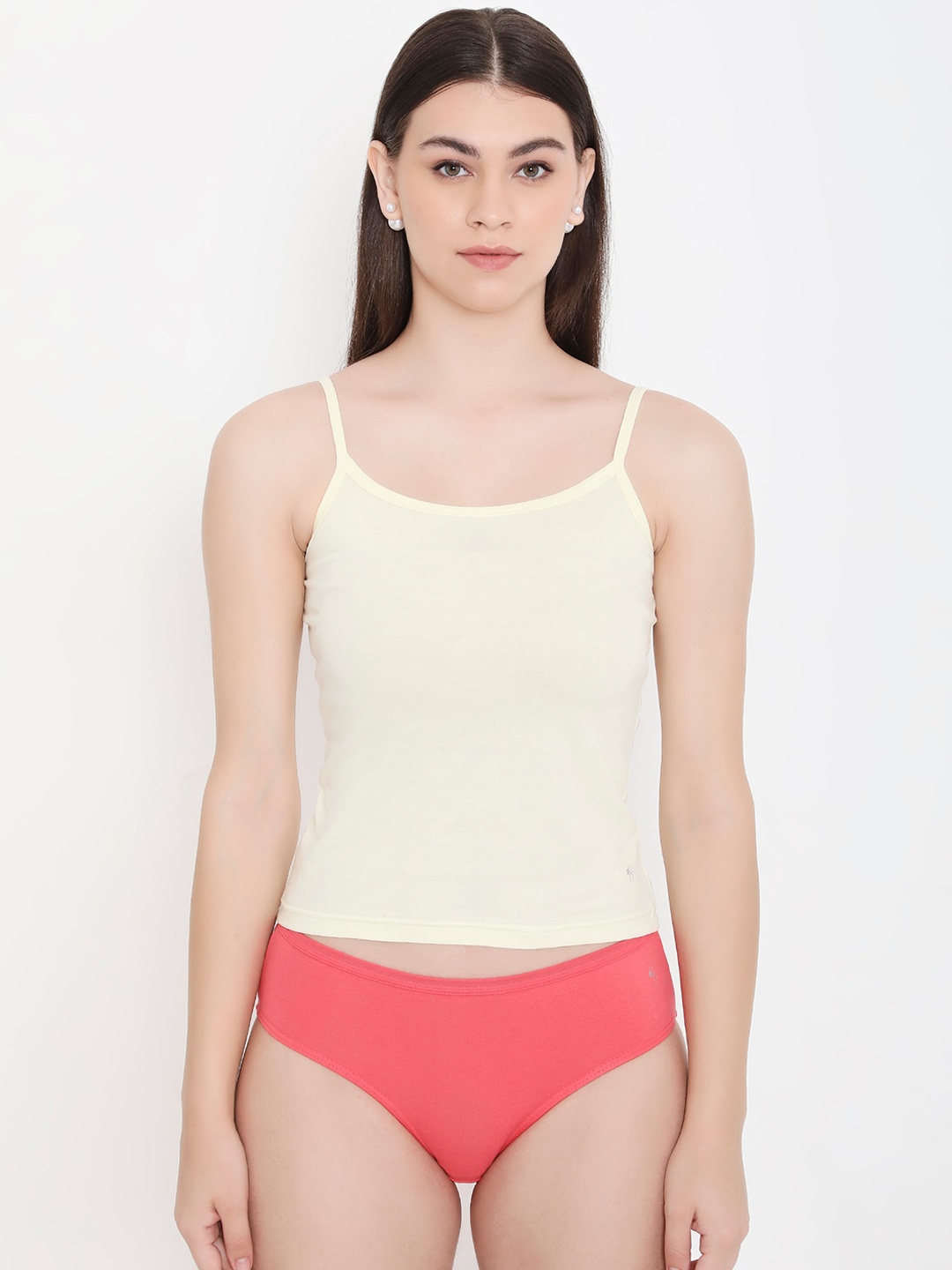 

Feelings Non Padded Pure Cotton Camisoles, Yellow