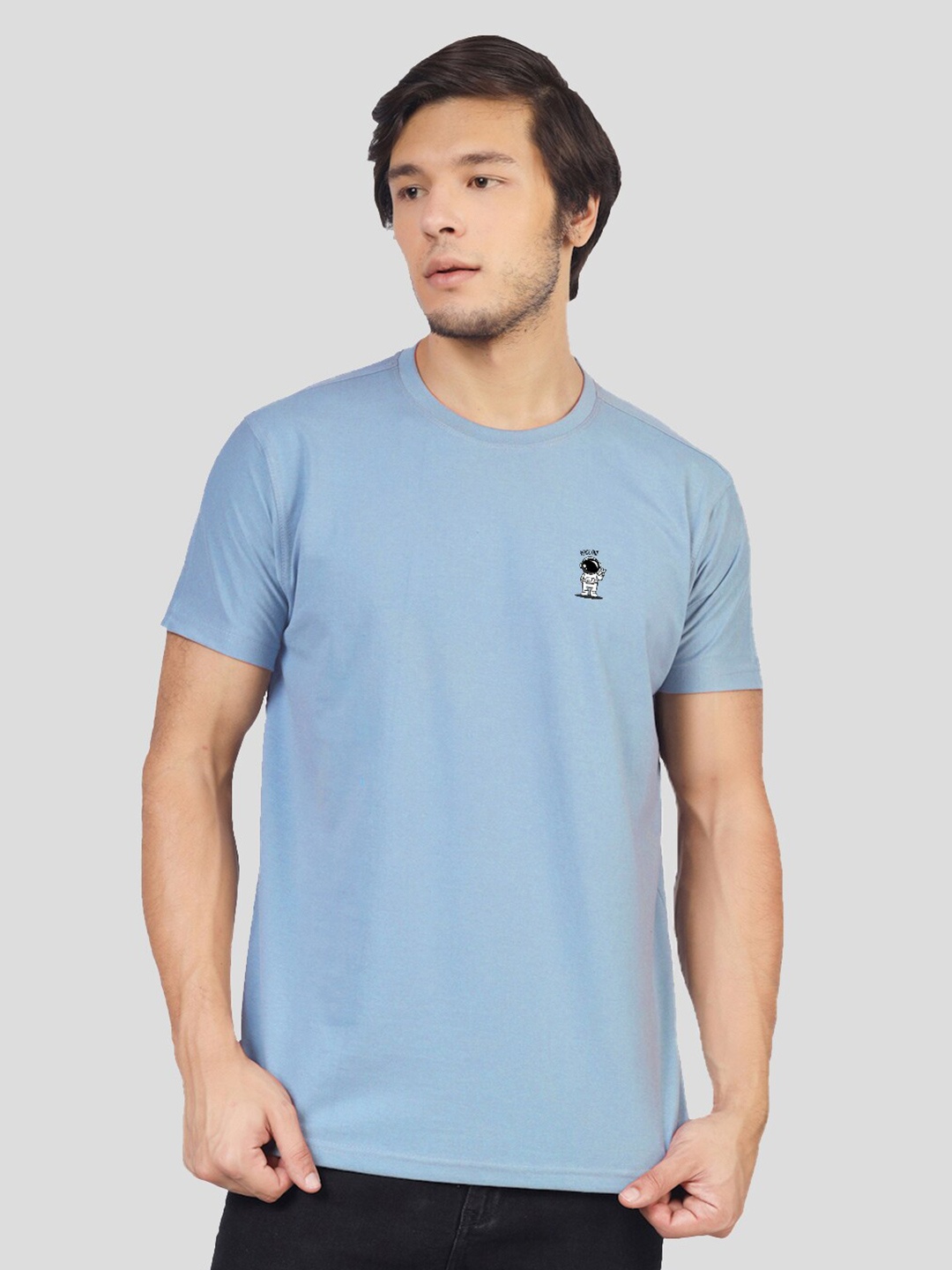 

Greylongg Round Neck T-Shirt, Blue