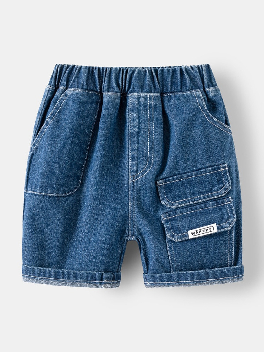 

StyleCast Boys Blue Mid Rise Cotton Denim Shorts