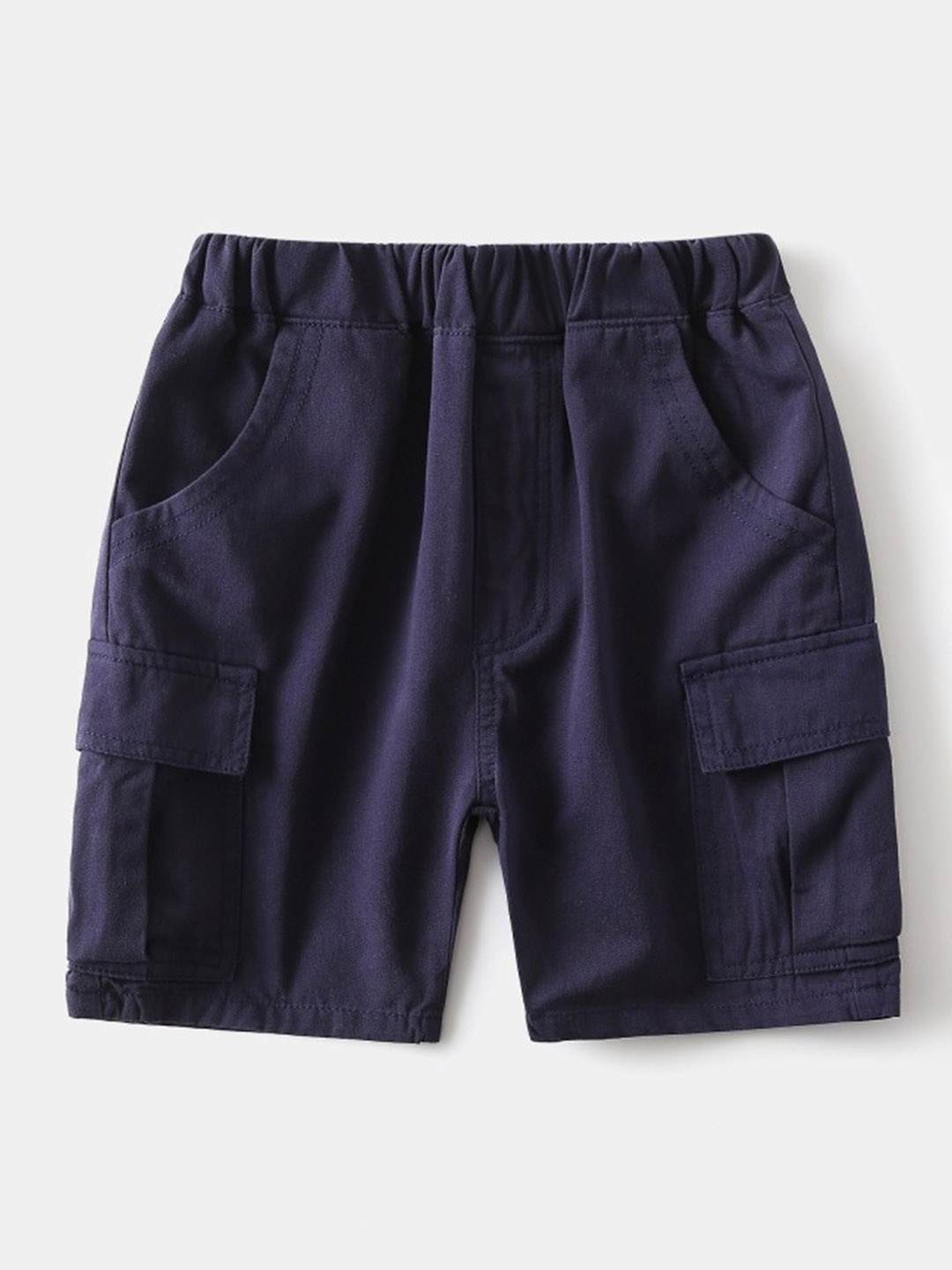 

StyleCast Navy Blue Boys Mid-Rise Cotton Cargo Shorts