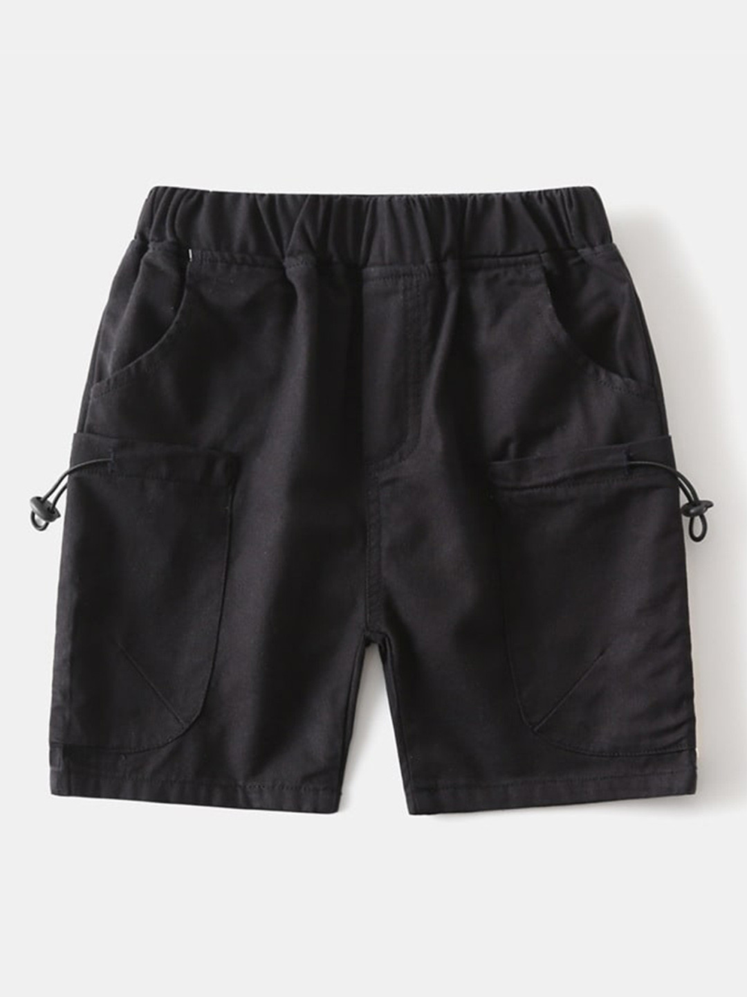 

StyleCast Boys Black Mid Rise Cotton Shorts