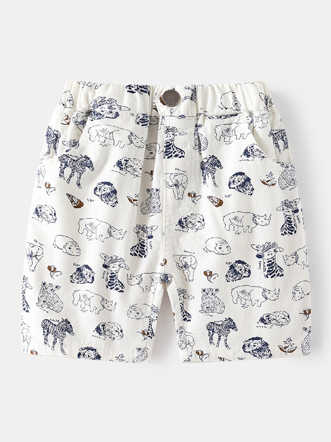 

StyleCast Boys White Conversational Printed Shorts