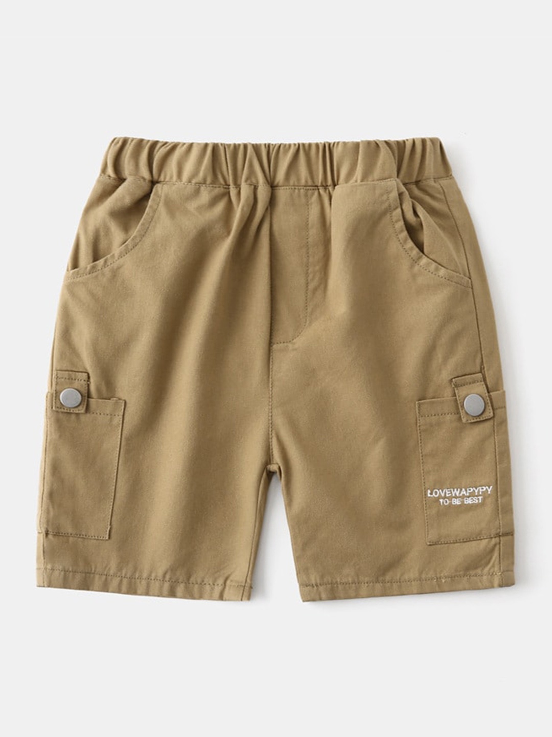 

StyleCast Boys Brown Mid Rise Cotton Cargo Shorts