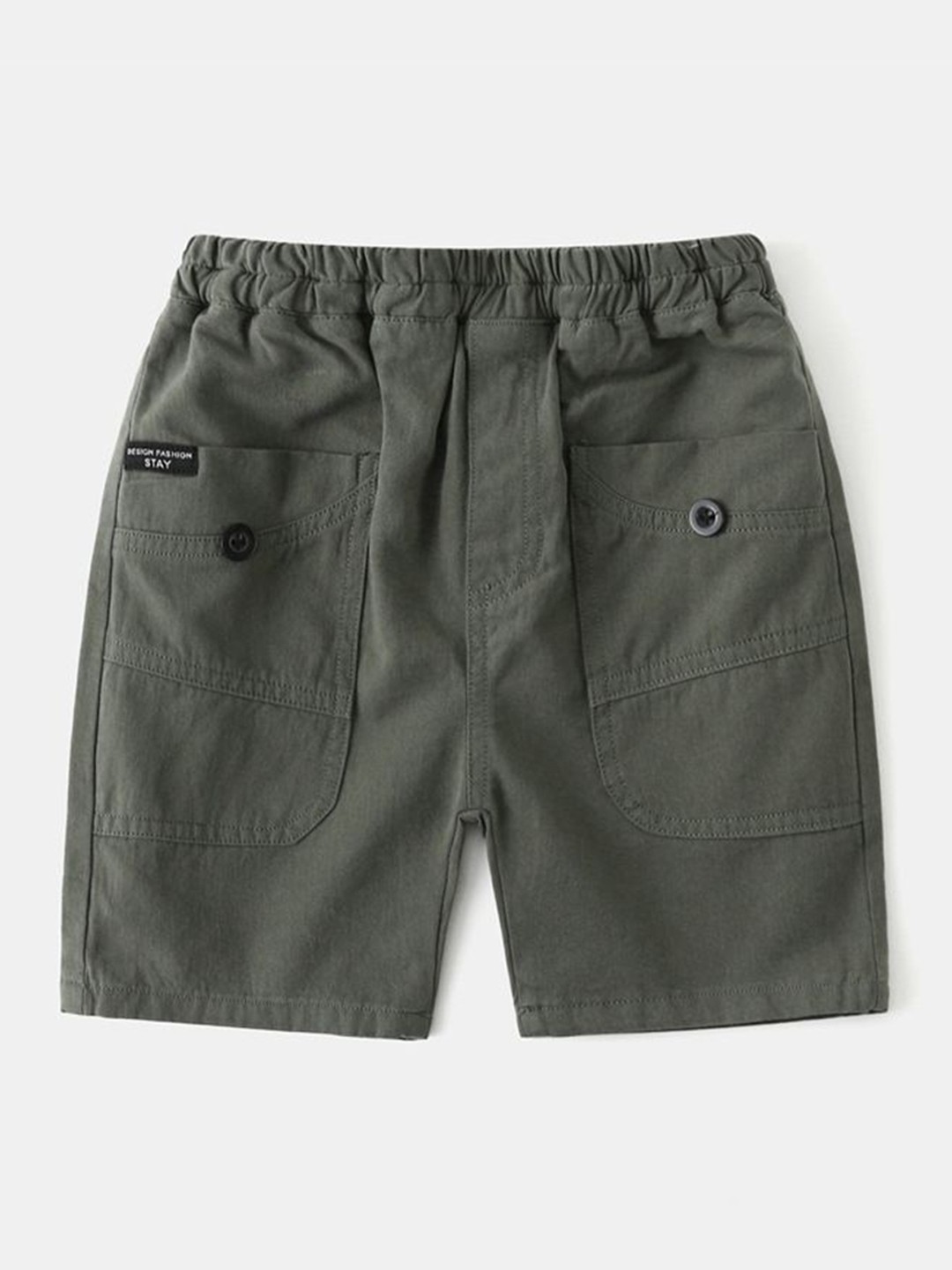 

StyleCast Grey Boys Mid Rise Cotton Shorts