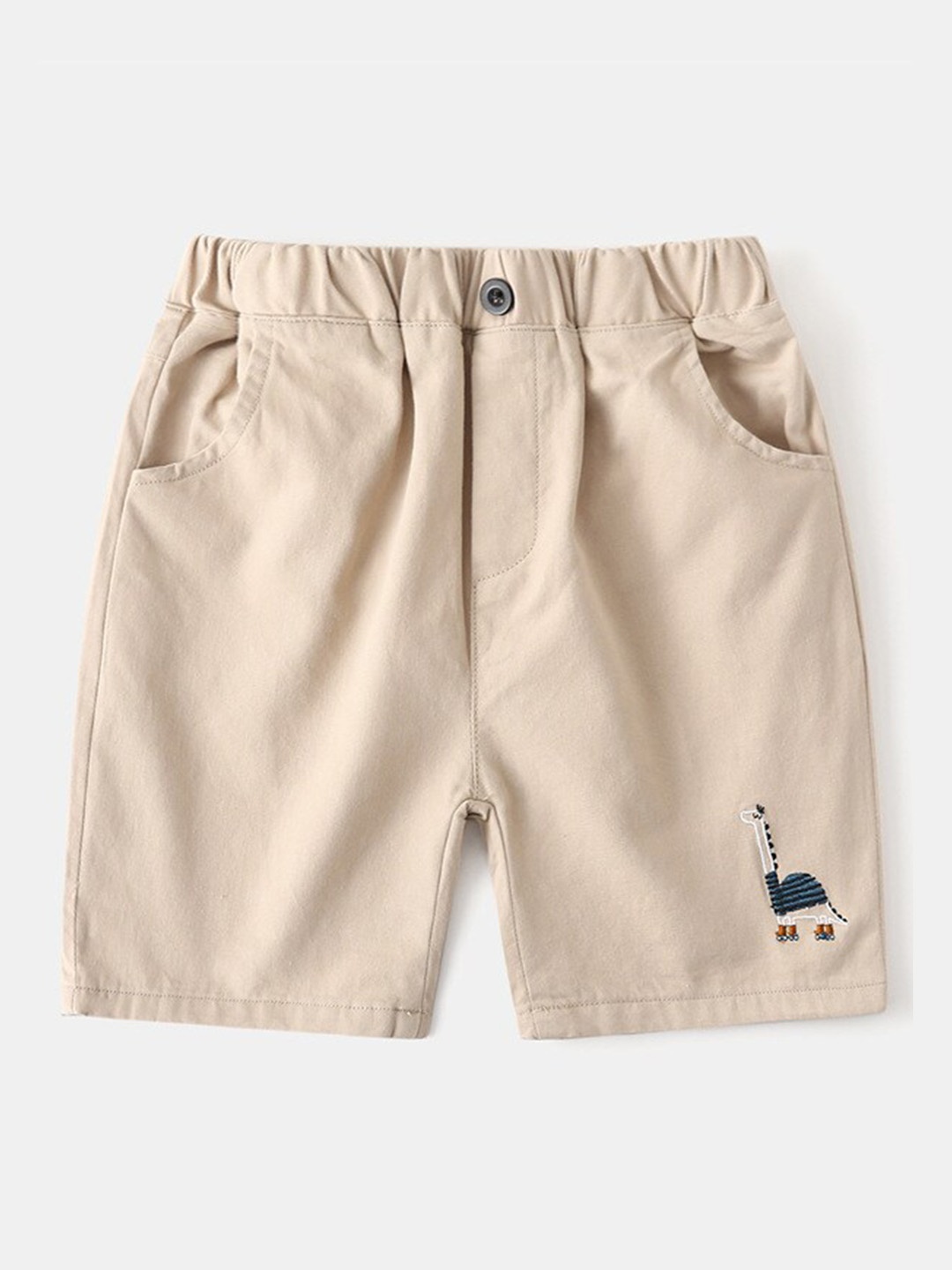 

StyleCast Boys Beige Mid Rise Cotton Shorts