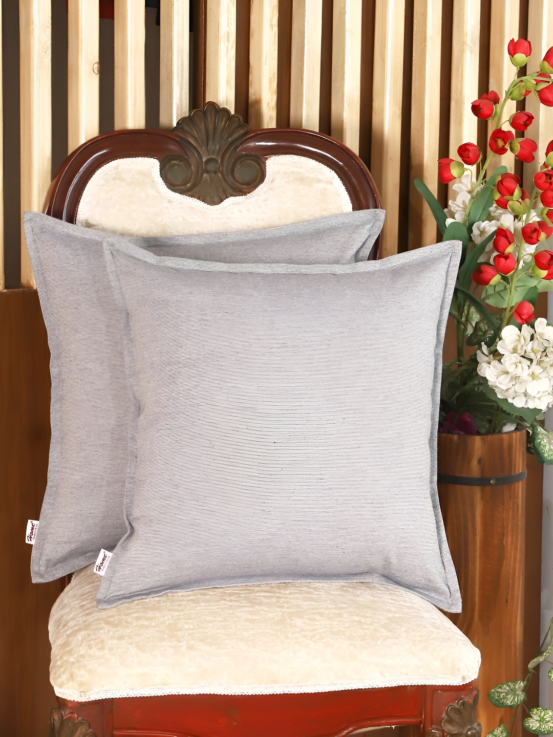 

Home Blue 2 Pieces Cotton Square Cushion Covers