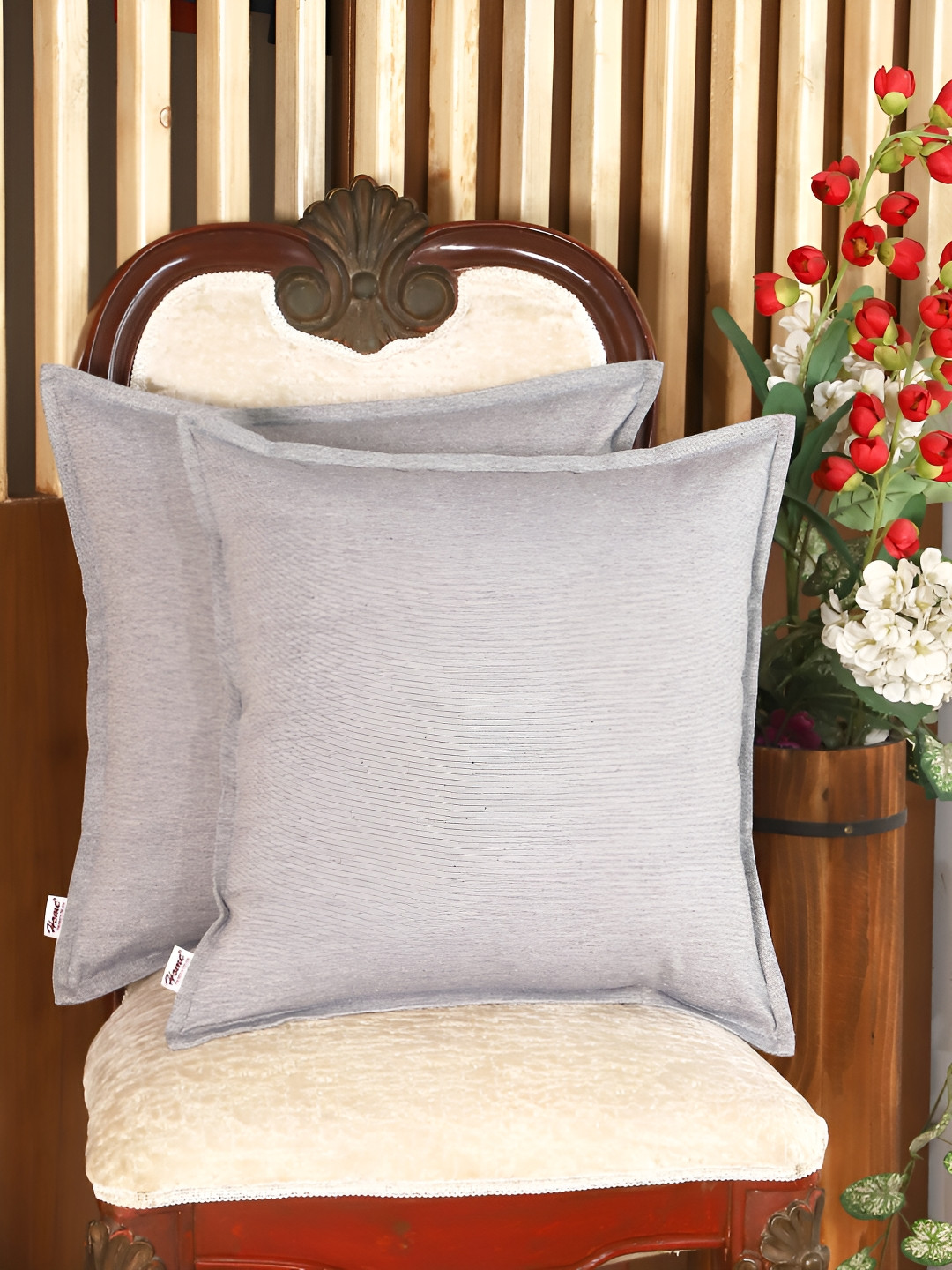 

Home Blue 2 Pieces Cotton Square Cushion Covers