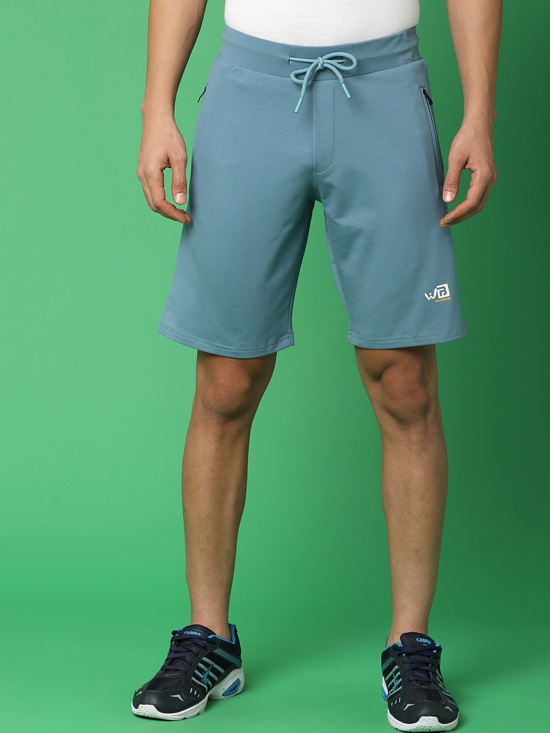 

V-Mart Men Mid-Rise Cotton Sports Shorts, Blue