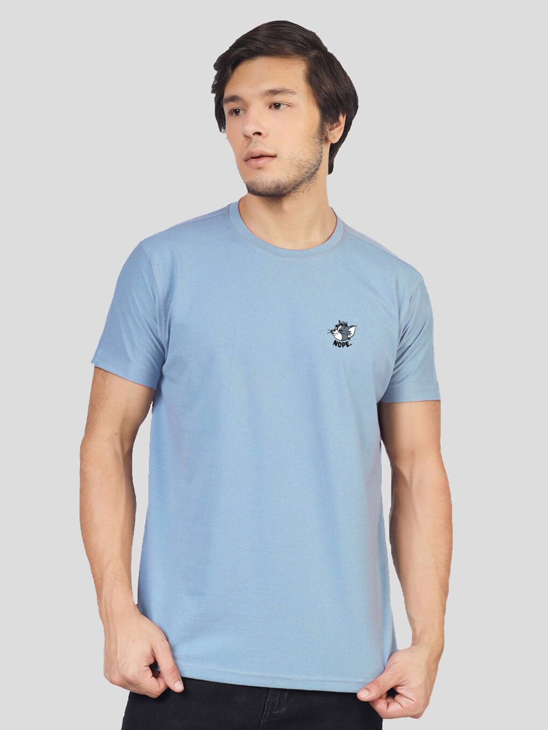 

Greylongg Round Neck T-Shirt, Blue