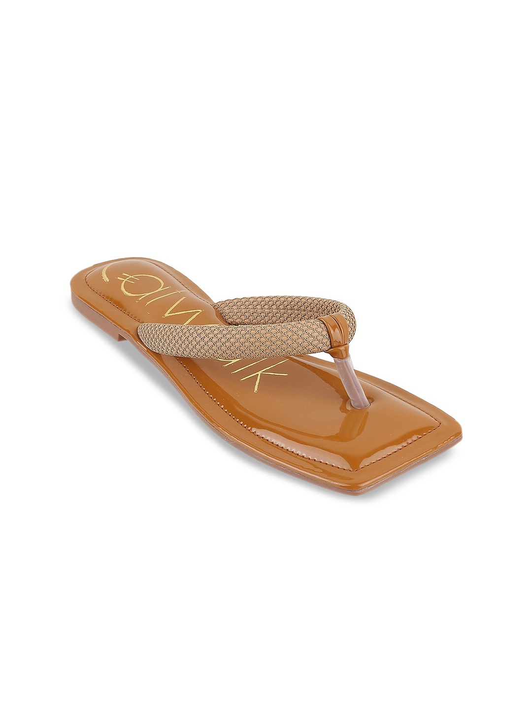 

Catwalk Open Toe T-Strap Flats, Tan