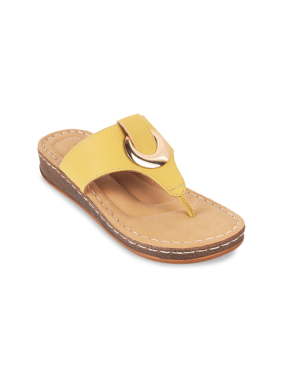 

Catwalk Embellished Open Toe Flats, Yellow