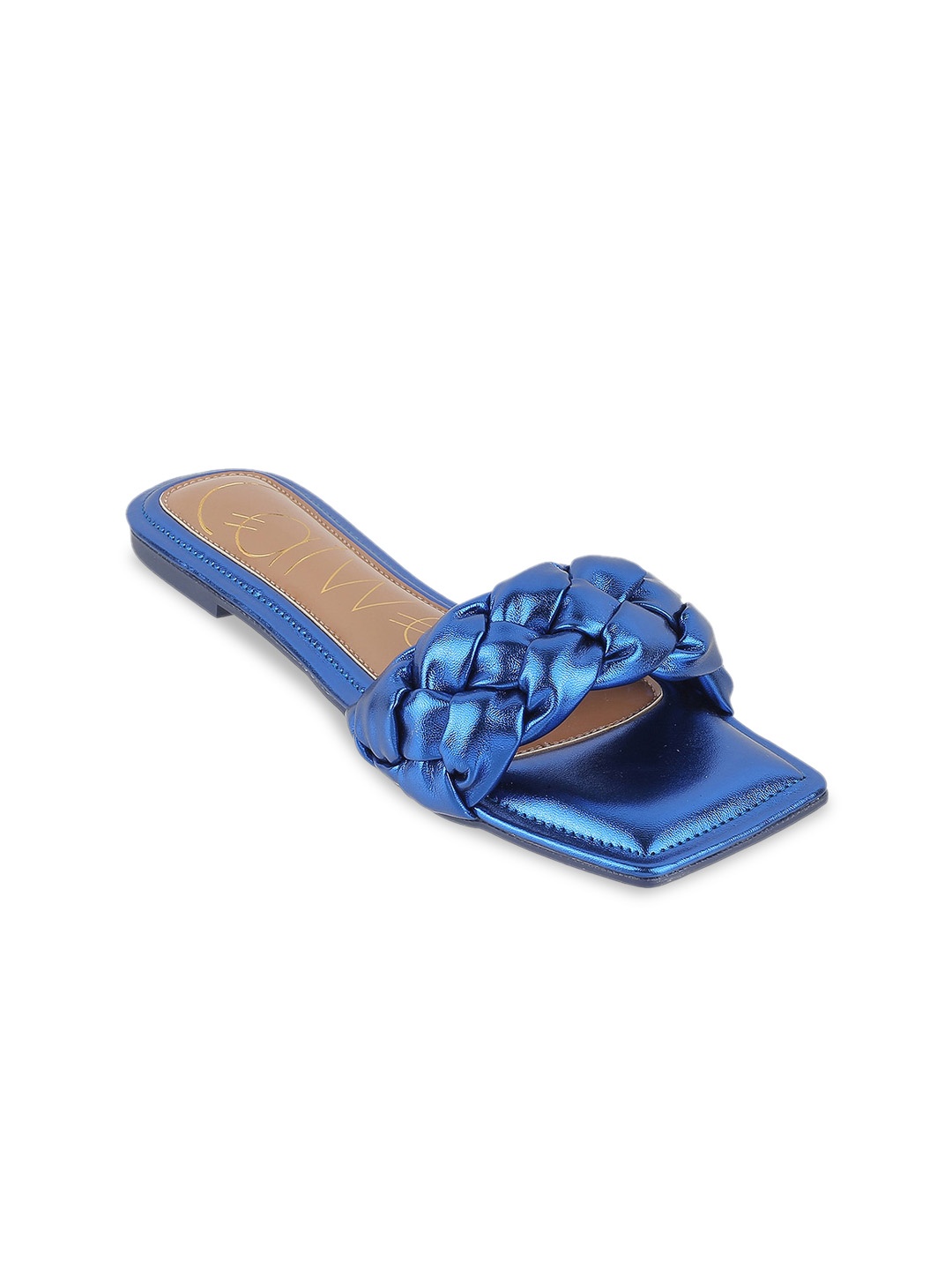 

Catwalk Embellished Open Toe Flats, Blue
