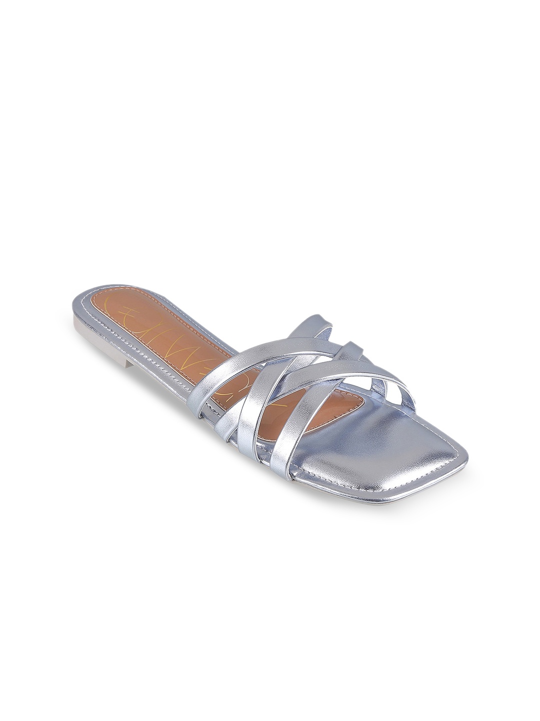 

Catwalk Strappy Open Toe Flats, Grey