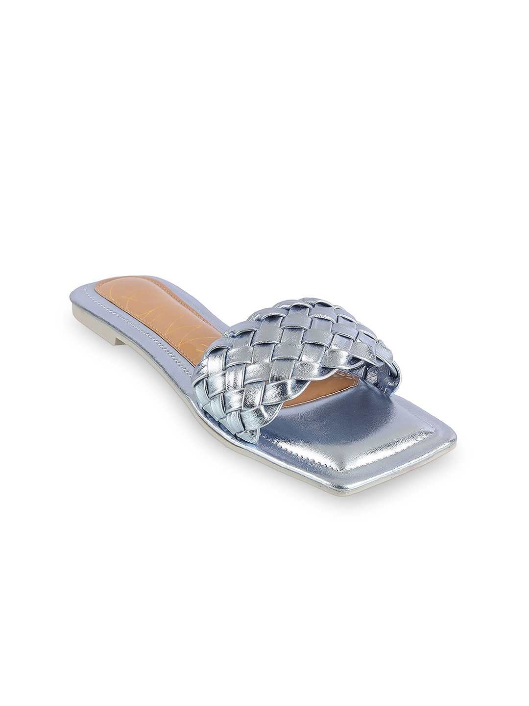 

Catwalk Textured Open Toe Flats, Grey