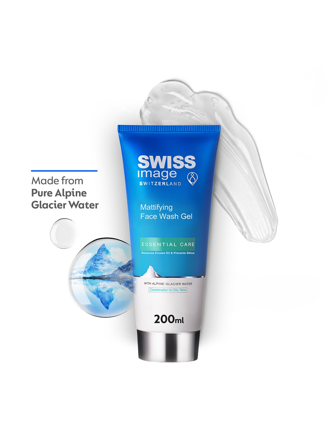 

SWISS Image Essential Care Mattifying Face Wash Gel - 200 ml, Blue
