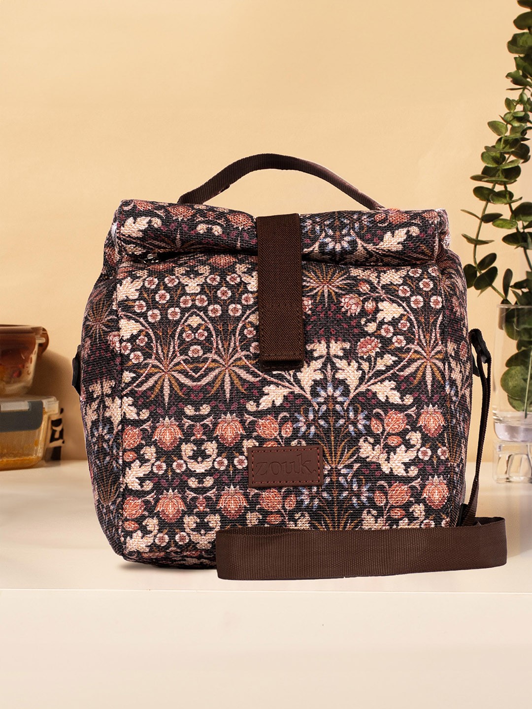 

ZOUK Unisex Printed Insulated Lunch Bags, Multi
