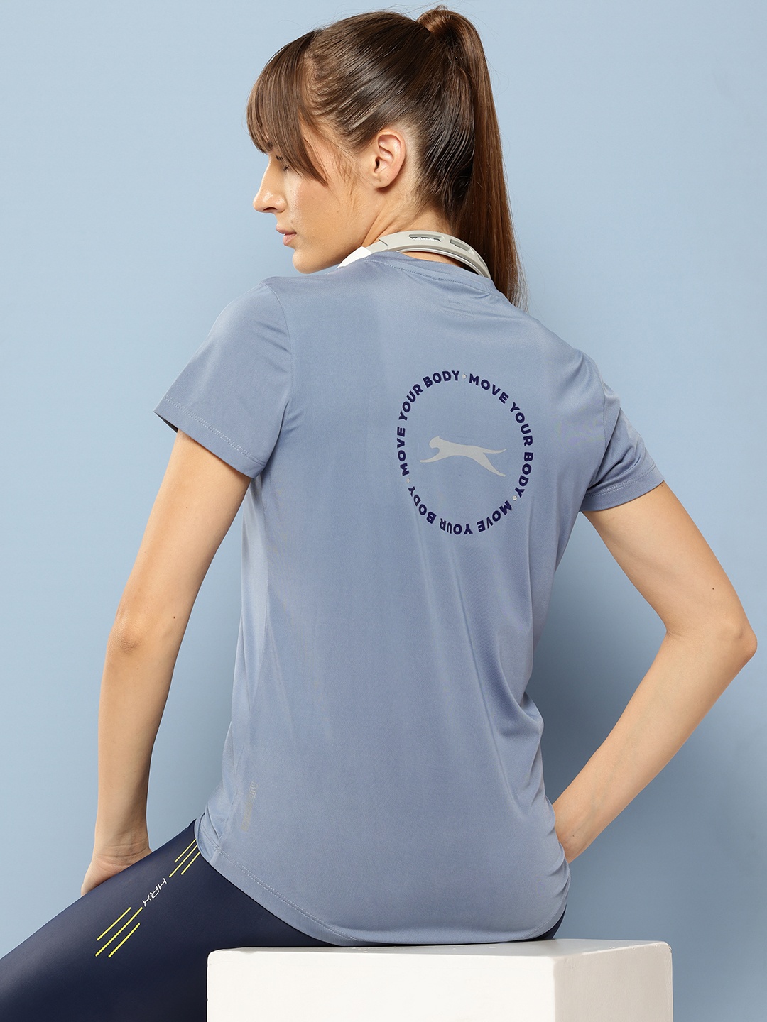 

Slazenger Typography Printed Ultra Dry Sports T-shirt, Blue