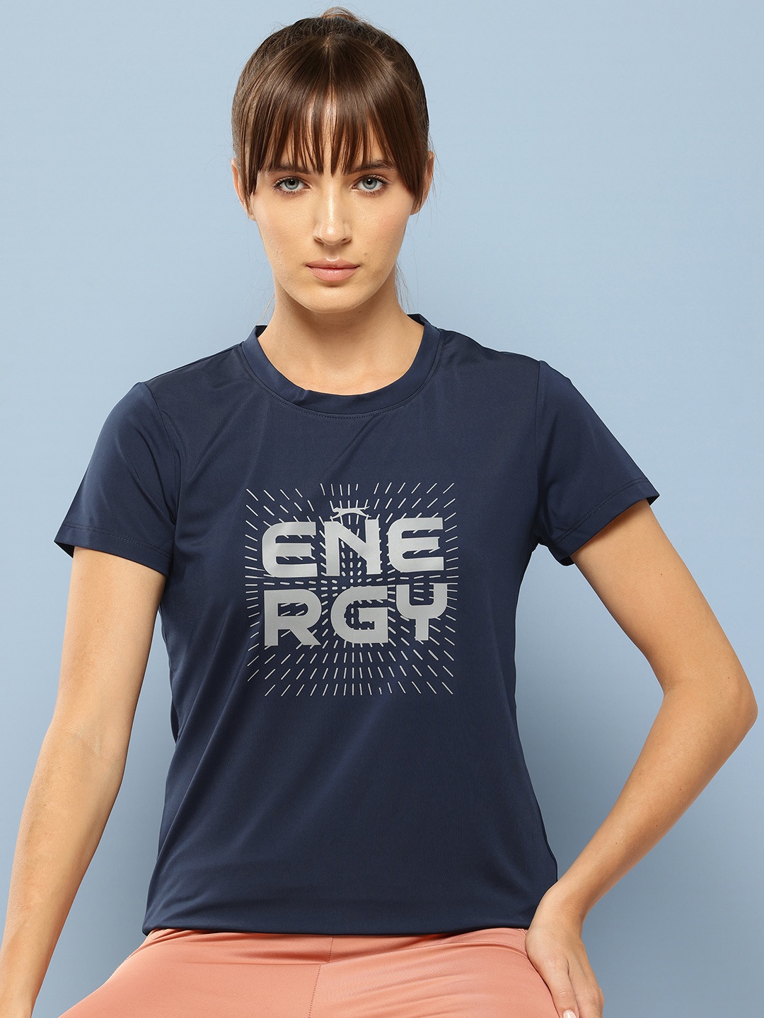 

Slazenger Typography Printed Ultra Dry Sports T-shirt, Navy blue