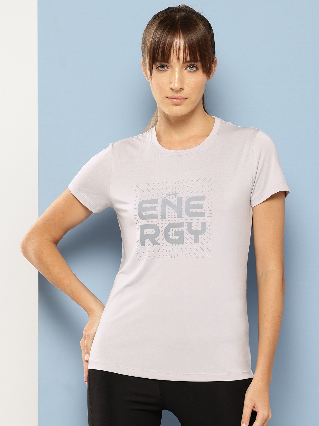 

Slazenger Typography Printed Ultra Dry Sports T-shirt, Grey