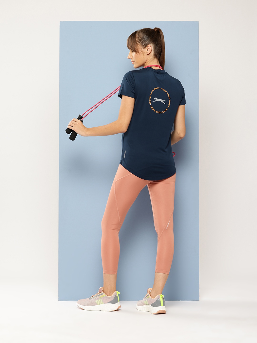 

Slazenger Typography Printed Ultra Dry Sports T-shirt, Navy blue