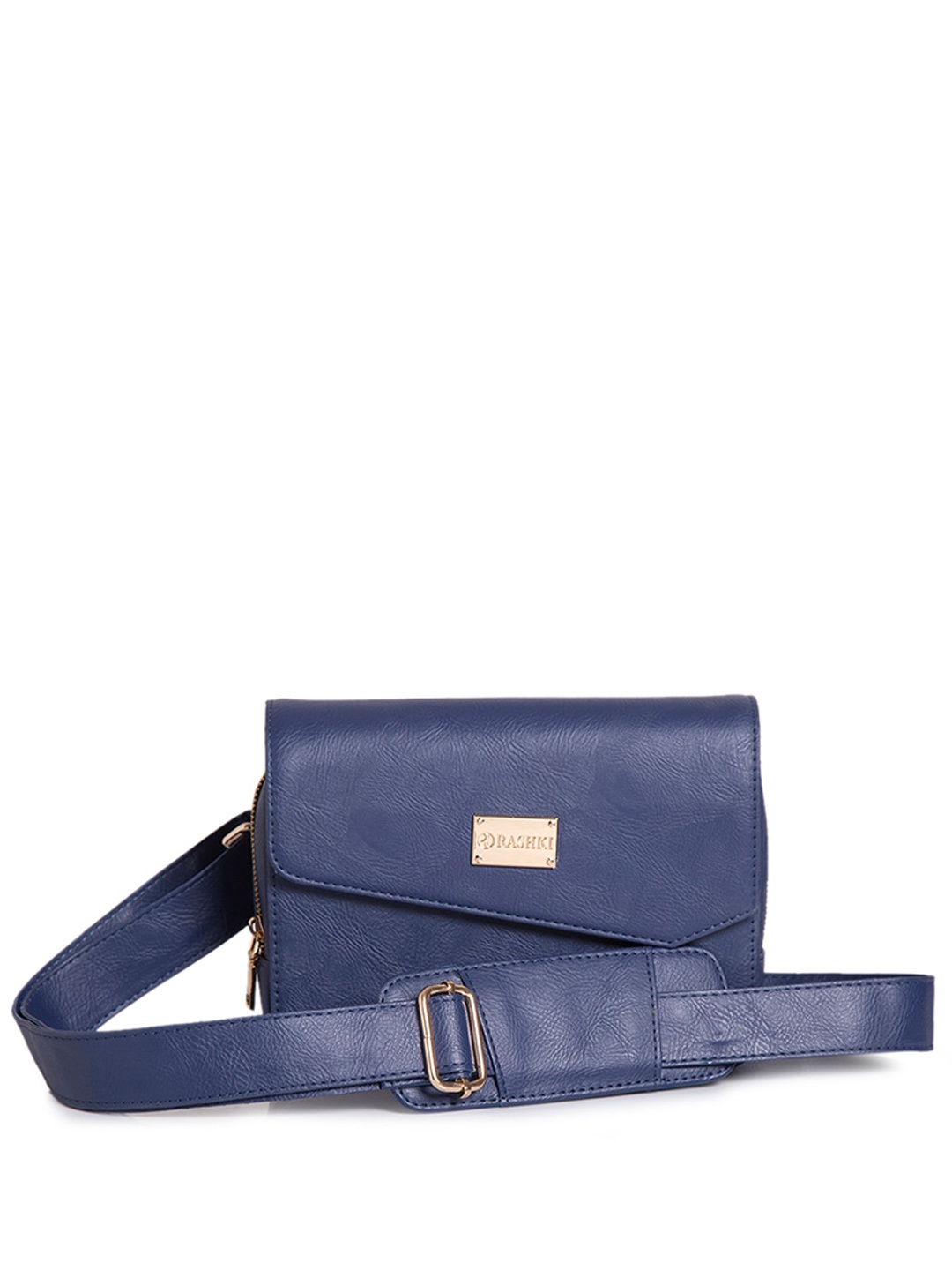 

RASHKI PU Structured Sling Bag, Blue